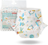 CutiePlusU Erwachsenenwindeln, 10er-Pack, Einweg-Blattwindeln für Damen und Herren, maximale Saugfähigkeit über Nacht – I Love Summer (mittlere Größe 71–96 cm)
