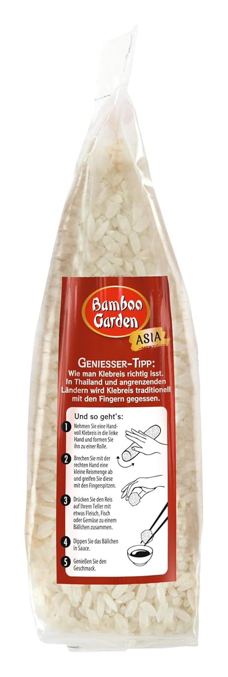Bamboo Garden – Klebreis, 500 g pro Beutel