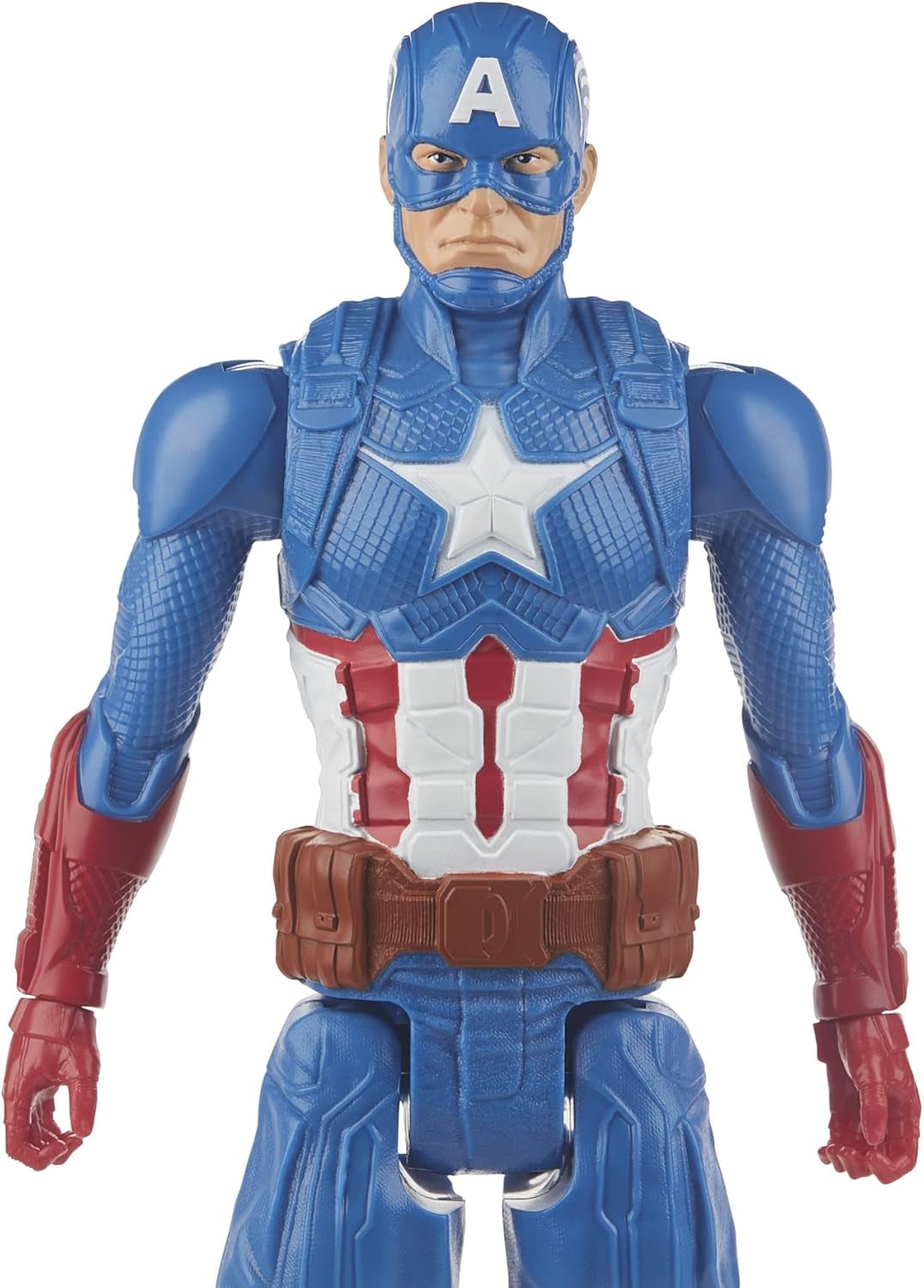 Marvel Avengers Titan Hero Series Blast Gear Captain America Actionfigur, 30 cm großes Spielzeug für Kinder ab 4 Jahren, blaue Actionfiguren, Naty Shop