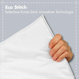 Traumnacht Green Basic Kissenset bestehend aus zwei Kissen 80 x 80 cm, Öko-Tex zertifiziert, produziert nach dem deutschen Qualitätsstandard Naty Shop Standardkissen