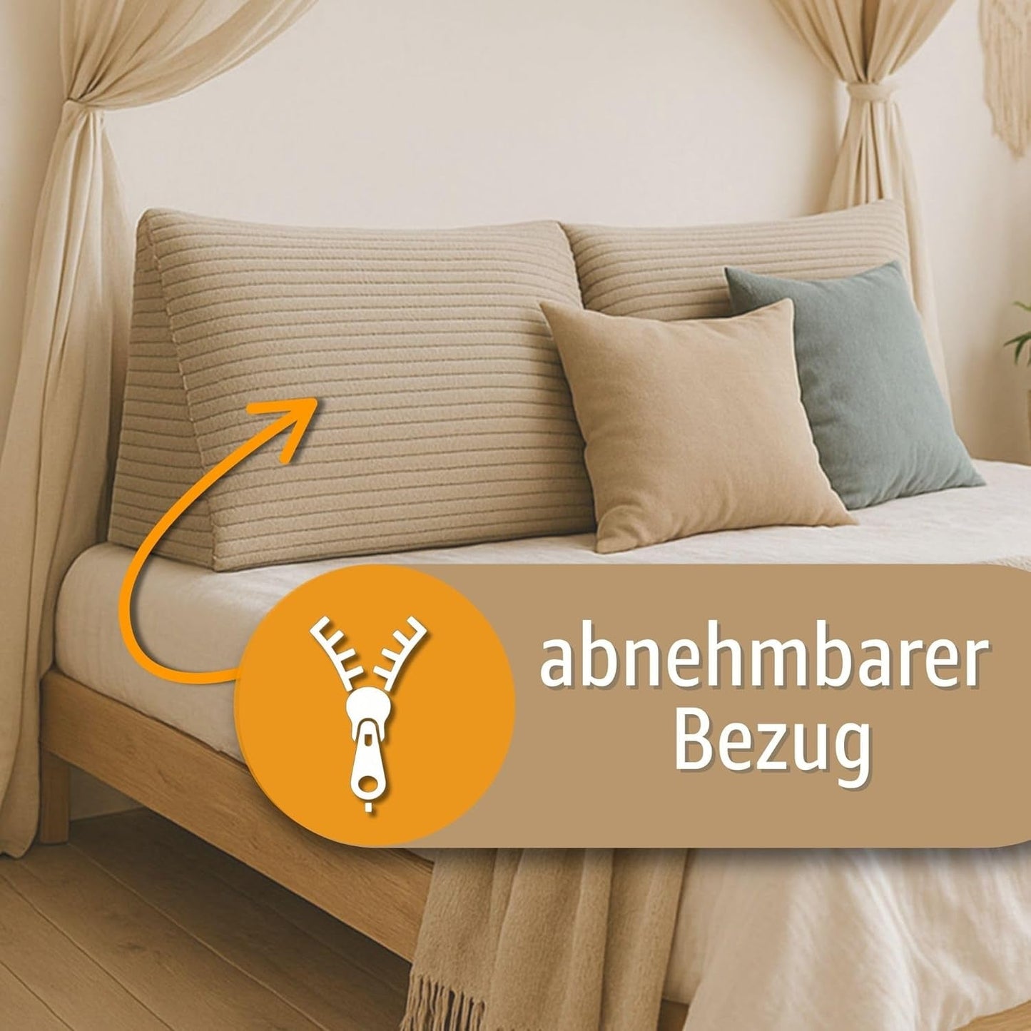Federkissen, Rückenkissen, Samtkissen, Breite 70 cm – Lesekissen für Bett, Sofa und Sofa, großes Sofakissen, Wandkissen, Sofakissen, Lesekissen, Rückenstützkissen, hellgrau