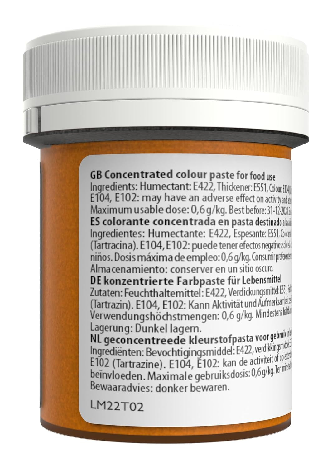 Lebensmittelfarbe Sugarflair Max Concentrated Yellow Extra, hochkonzentrierte Lebensmittelfarbe für Marzipan und Fondant, Pastenfarbe Max Concentrate – 42 g