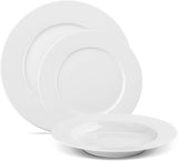 Gerlach 1760 Tafelservice - 18-teilig - Tischservice für 6 Personen - Tellerset - Modernes Porzellan, weiß