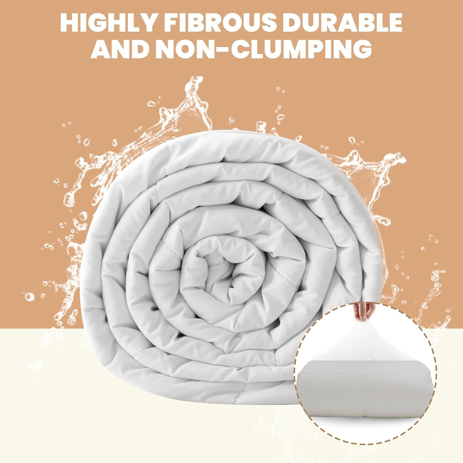 Good Nite Doppelbettdecke, 4,5 Tog, Sommerbettdecke, Doppelbettdecke, weiß, Steppdecke, Polyester, weich und leicht und maschinenwaschbar mit Eckbändern (Doppelbett 200 x 200 cm). Decken und Steppdecken Naty Shop
