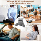 Lesekissen, Rückenkissen mit Nackenrolle und abnehmbaren Armlehnen, Bettruhekissen für Bett oder Sofa, Rückenkissen zum Lesen, Arbeiten und Spielen