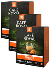 Espresso Forte 36 Kapseln für Nespresso Kaffeemaschine – 8/10 Intensität – UTZ-zertifiziert Kaffeekapseln aus Aluminium (Packung mit 3)