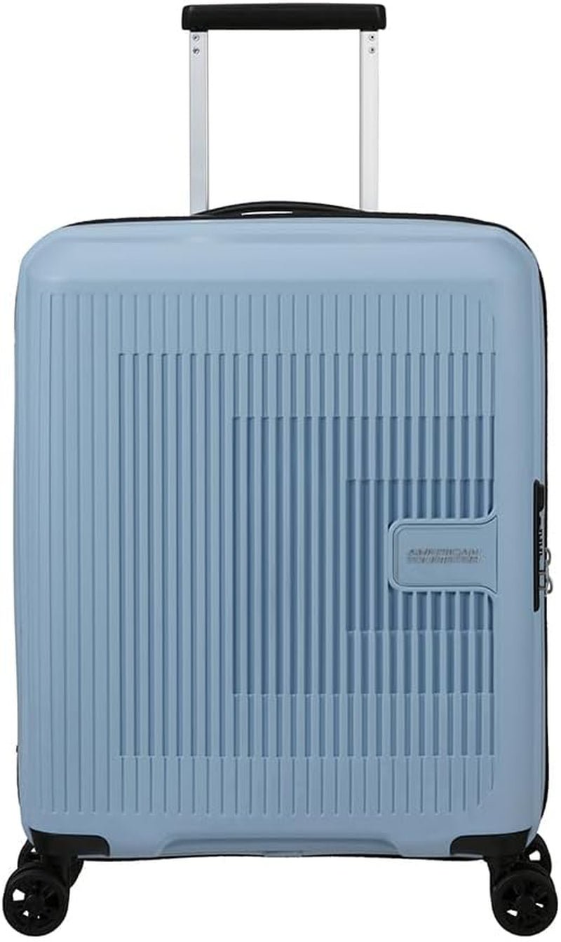 American Tourister Aerostep - Spinner L, erweiterbarer Koffer, 77 cm, 101,5/109 L, Orange (Bright Orange) Gepäck und Reiseausrüstung Naty Shop Grau (Soho Grey) S (55 cm - 36/40 L)