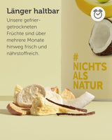 Gefriergetrocknete Fruchtmischung BUAH® | Gefriergetrocknete Ananas, Bananen, Äpfel und Kokosnüsse ohne Zuckerzusatz | 100 % Frucht | Vegane, glutenfreie, laktosefreie (192 g) dehydrierte Produkte von Naty Shop