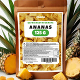Gefriergetrocknete Ananas 125g große Stücke, Gefriergetrocknete Früchte ohne Zusatzstoffe 100% rein - Natürliche Trockenfrüchte - Getrocknete Ananas, Trockenfrüchte von Foozia Dehydrierte Produkte Naty Shop 125G