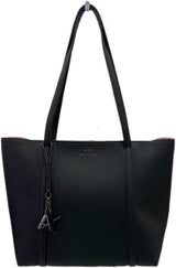 Armani Exchange Damen-Tragetasche für Damen, Einheitsgröße, Damentaschen, Naty Shop, Schwarz