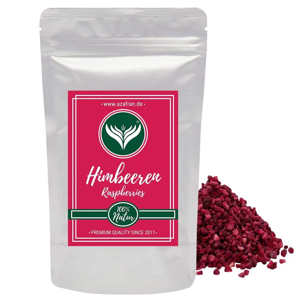 Azafran-Himbeere – gefriergetrocknete Himbeerstücke 250 g Naty Shop dehydrierte Produkte 250 g (1 Packung)