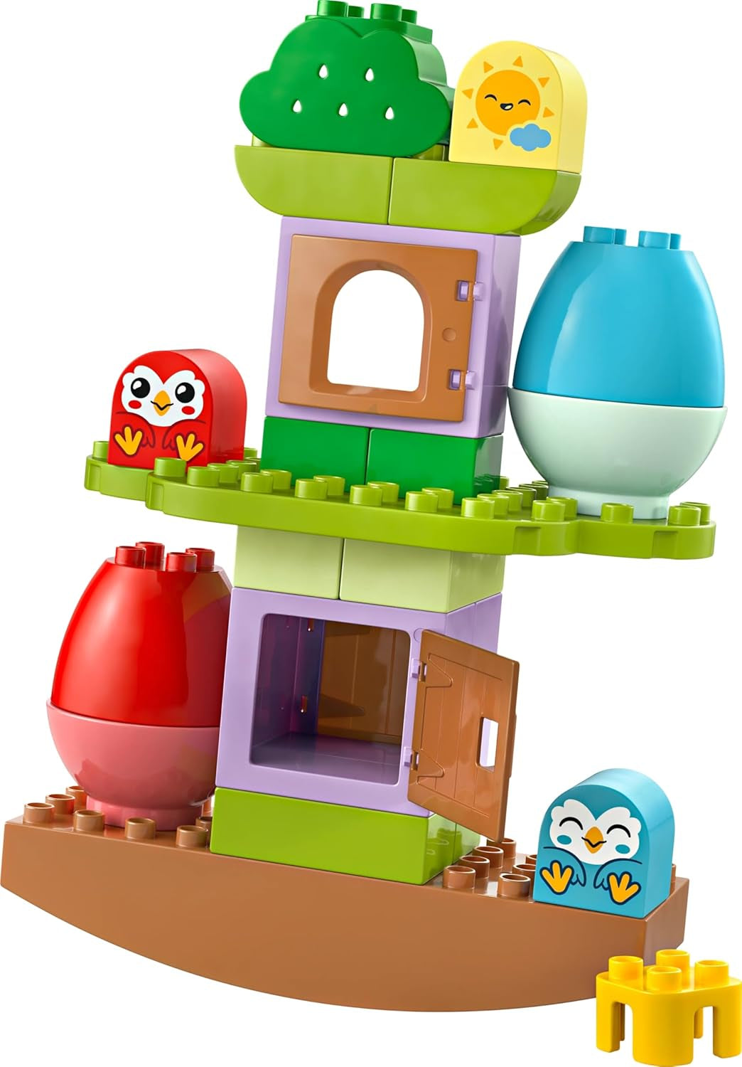 LEGO DUPLO Baum zum Balancieren und Stapeln, Entwicklungsspielzeug, Bauset für Kinder ab 18 Monaten, Kreativspielzeug für Kinder, Lernspielzeug mit 2 Spielzeugvögeln 10440 Bausets Besuchen Sie den LEGO-Store