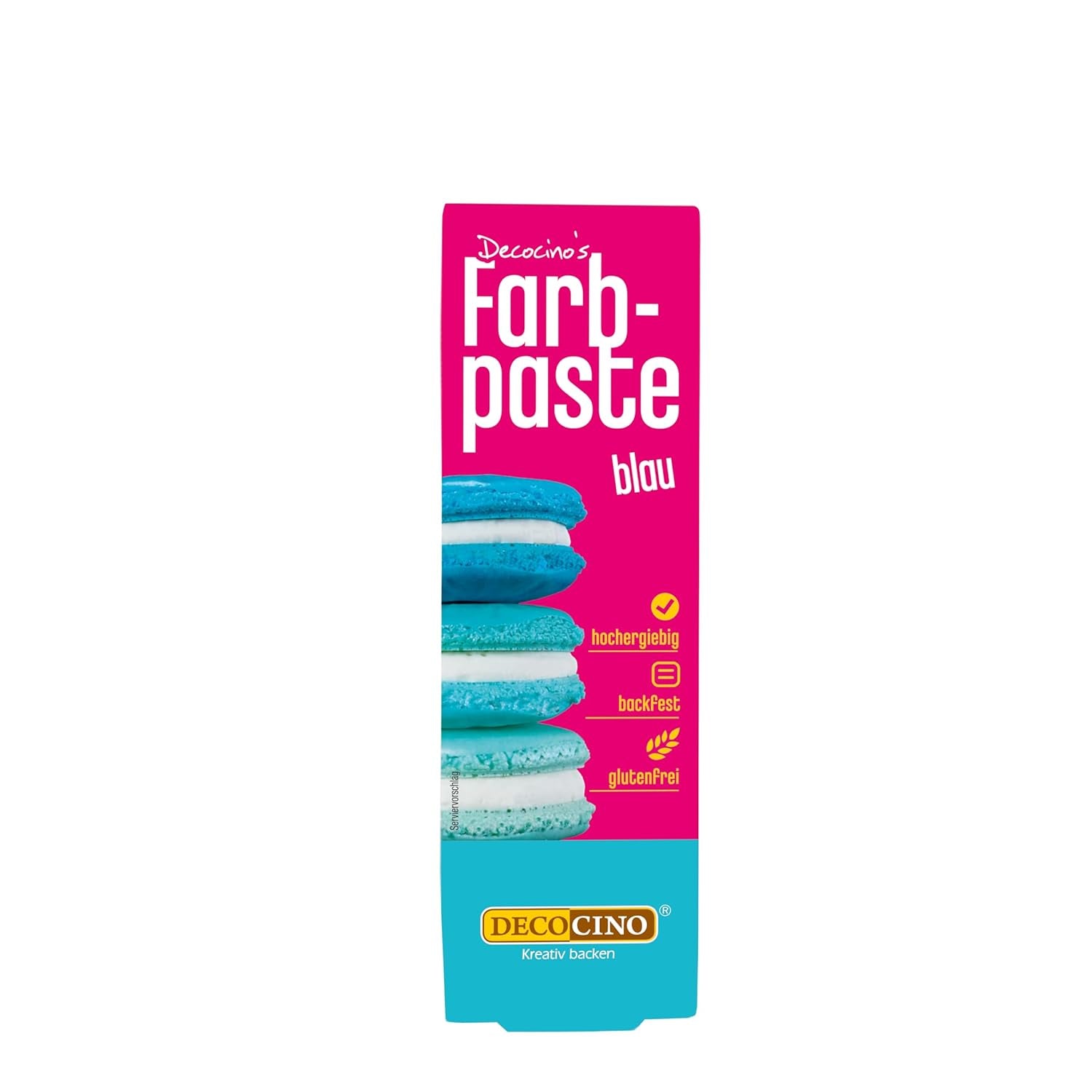 DECOCINO rosa Farbpaste – 20 g – Lebensmittelfarbe, ideal zum Färben von Kuchen, Fondant und Cremes – frei von Azo-Fettsäuren und Gluten