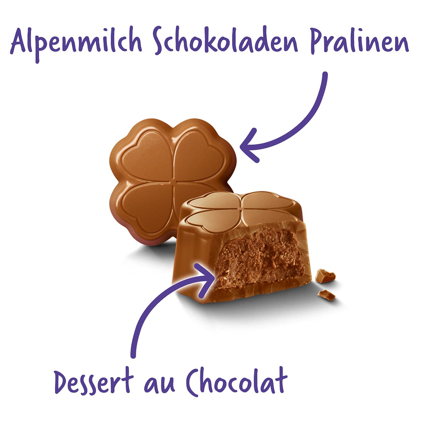 Milka All the Best Pralinés 10 x 110g, Feine Alpenmilch-Schokolade-Pralinés mit Kakaocremefüllung (2er Pack)