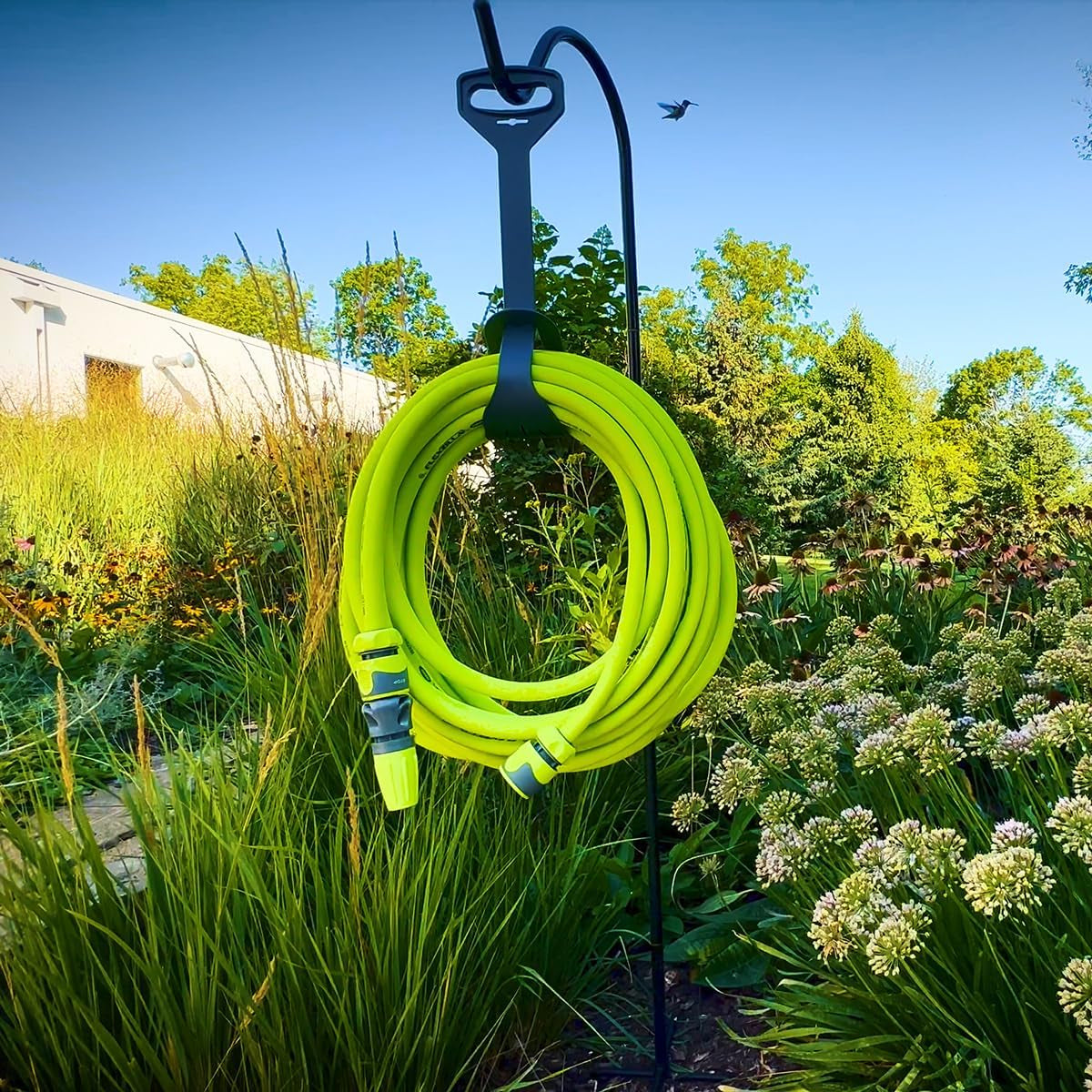 Schnellanschluss-Gartenschlauchset, 1/2 Zoll x 50 Fuß, langlebig, leicht, trinkbar – hfzg12050qn