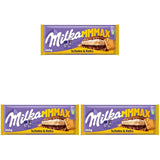 Milka Mmax Schokolade und Kekse – Alpenmilchschokolade mit Milchcremefüllung und knusprigen Keksstückchen – 300g