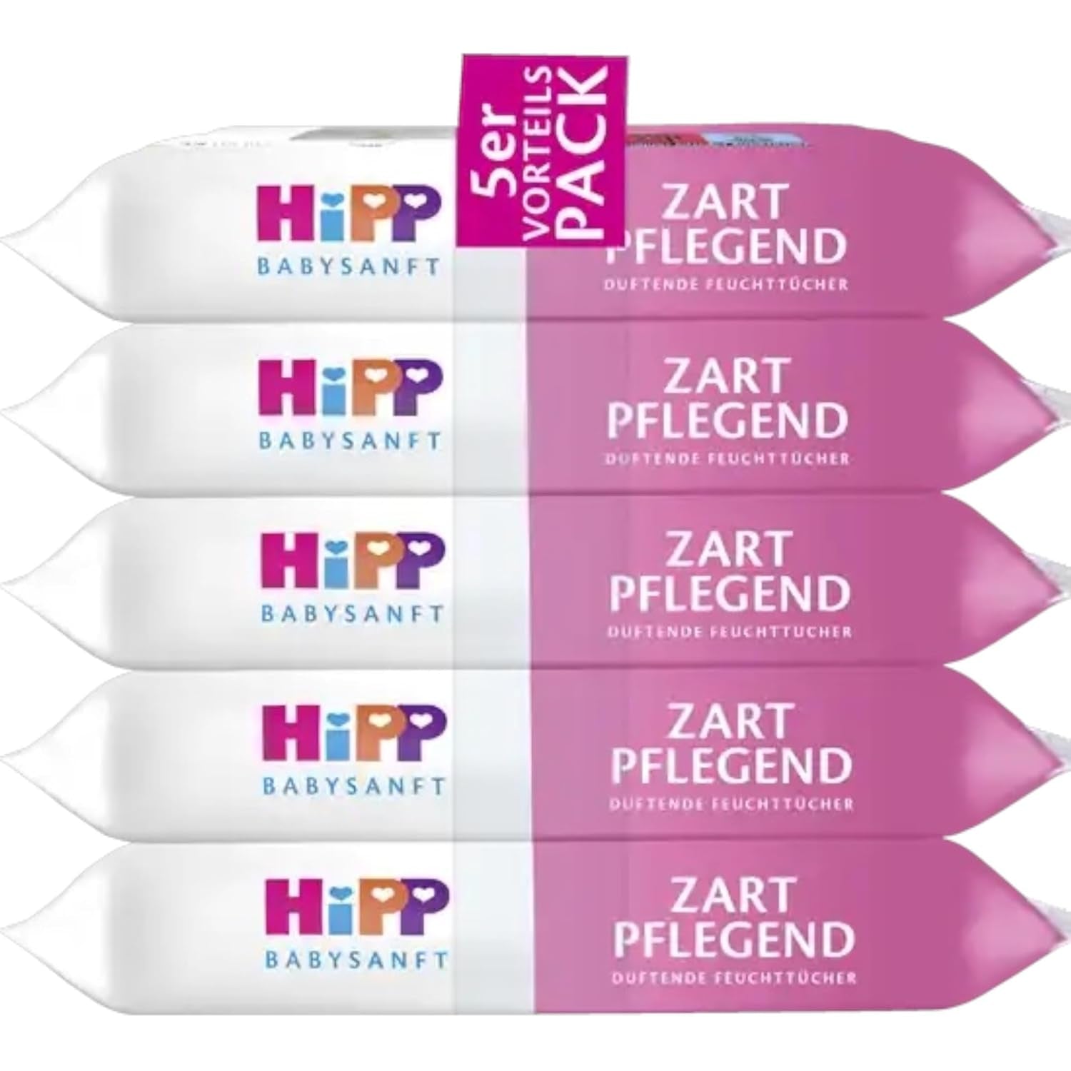 HiPP Babysanft Delicates Baby-Feuchttücher 720 Stück (3 x 240) mit Bio-Mandelextrakt, besonders hautfreundlich für die sanfte Reinigung der empfindlichen Babyhaut