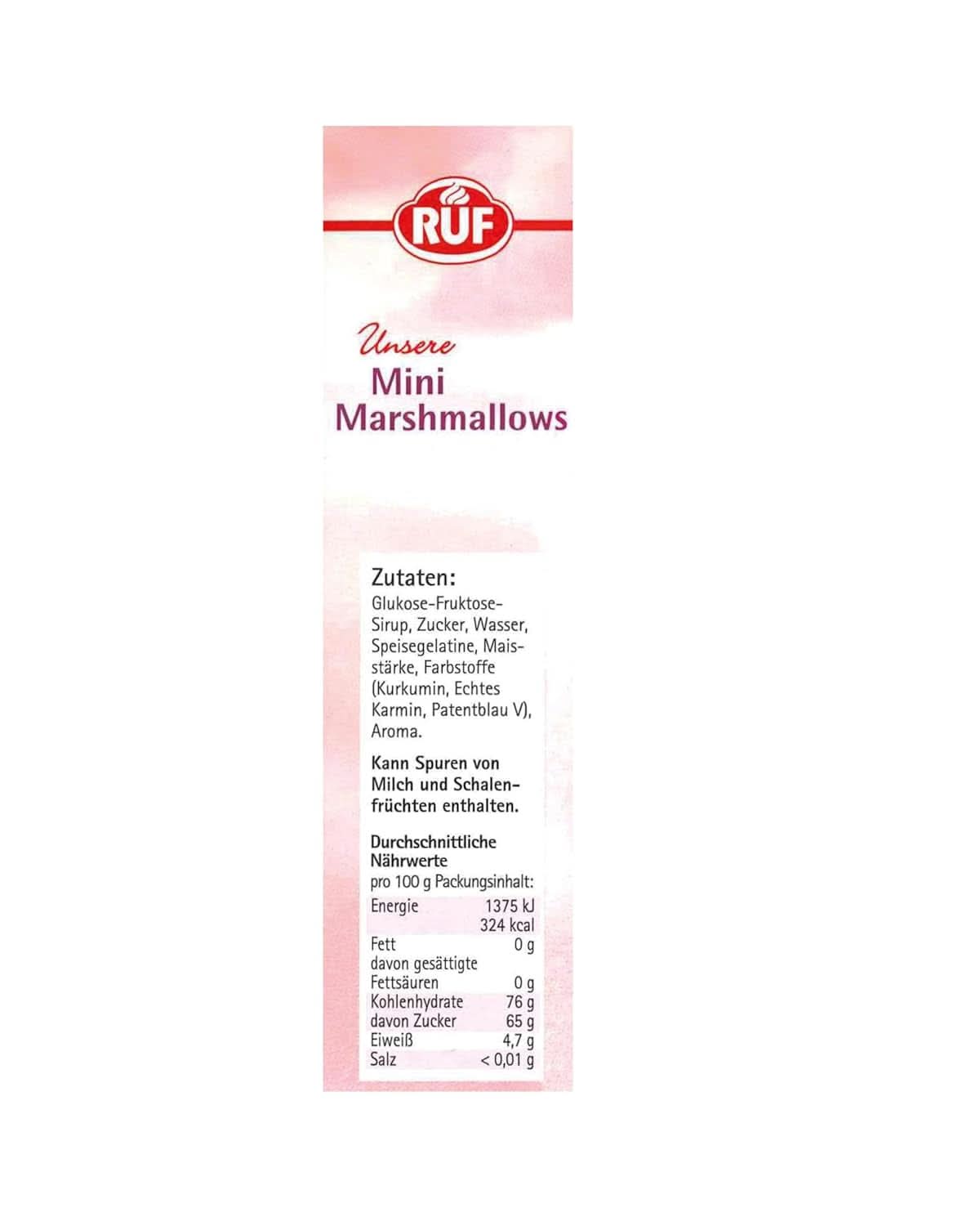 RUF Mini Marshmallows, Pastellfarben, 45 Gramm Naty Shop