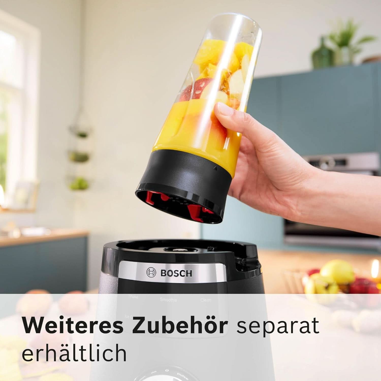 Highspeed-Standmixer Vitapower Serie 6 MMBD665B1, 45.000 U/Min, 6 Programme Inkl Heiße Suppe & Reinigung, 2 L Mixbehälter, Stopfer, Spülmaschinenfeste Teile, Made in Europe, 1800W, Schwarz Kitchen Naty Shop