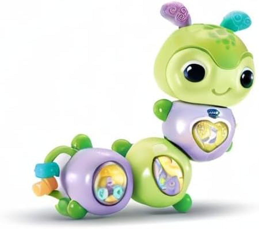 VTech Baby Spinning Fun Caterpillar – Sprechendes und singendes, interaktives Glocken- und Motorikspielzeug – Für 6–24 Monate Babyspielzeug Naty Shop