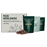 Auswahl an Incapto-Kaffeebohnen weltweit | Auswahl von 10 Ursprüngen aus aller Welt | Spezialitätenkaffee | 100 % Arabica | Ideal als Kaffee-Geschenkset | Für Kaffeeliebhaber | 10 Packungen x 100 g
