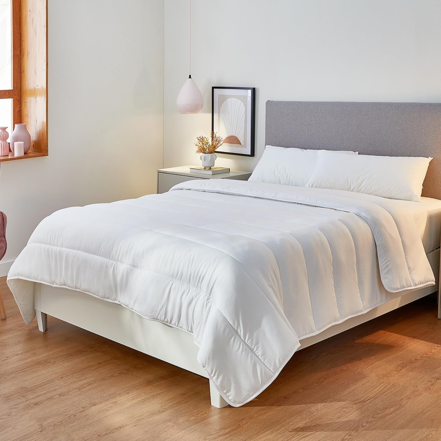 Pikolin Home – Anpassbares Laken aus 100 % Baumwolle, atmungsaktiv, langlebig und widerstandsfähig. Steppdecken und Steppdecken Naty Shop