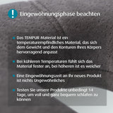 TEMPUR Transit-Reisekissen, bequemes viskoelastisches Nackenkissenmaterial, ideal für Reisen mit Bus, Bahn, Auto oder Flugzeug, 30 x 28 x 8 cm
