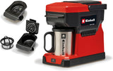 Akku-Espressomaschine Einhell TE-CF 18 Li-Solo Power X-Change (18 V, 240 ml Wassertank, für Filterkaffee und Kaffeekapseln, Tragegriff, inkl. Kaffeebecher mit Deckel, ohne Akku)