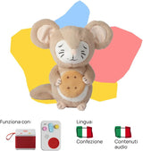 Plüschtier – Tutti a Nanna con Oscar! - Geschichten und Klangmärchen für Kinder ab 10 Monaten - Zum Anhören mit Geschichten, italienische Version Jucarii Bebe Naty Shop