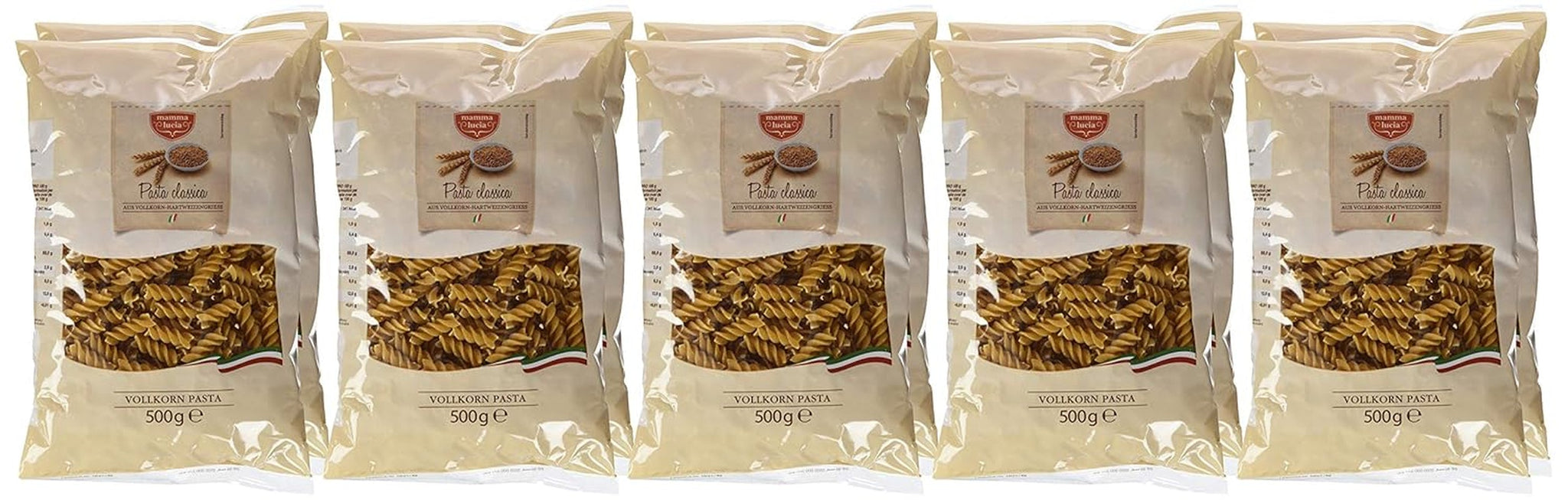 Vollkorn-Nudelspiralen, 10er Pack (10 x 500 g)