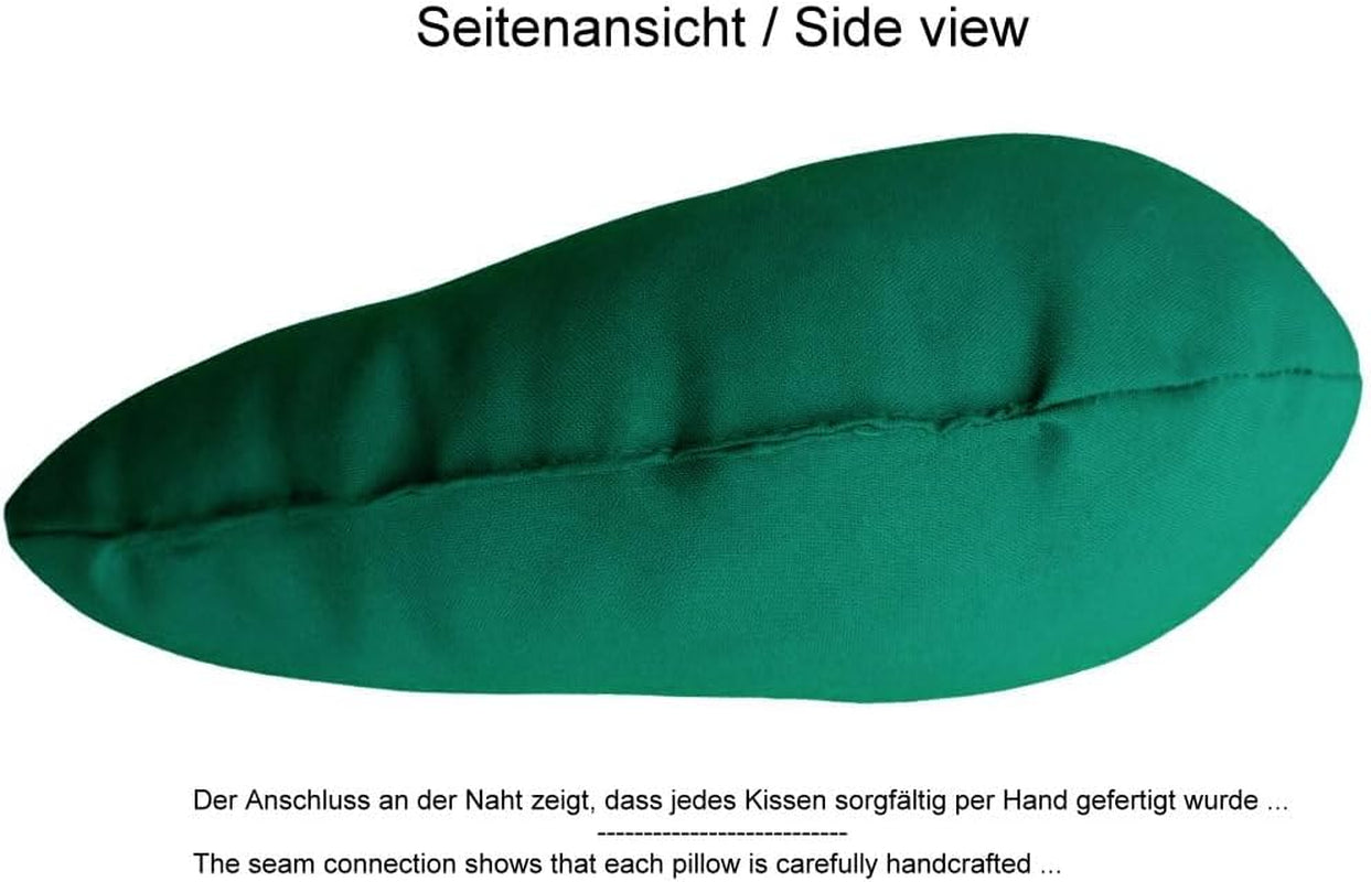 Lemos Home Nackenkissen mit Mikrofaserfüllung, Nackenstützkissen, bequemes Reisekissen für Flugzeug, Auto, Büro, ideal für Camping, Urlaub und Reise-Gadgets (Mintgrün)
