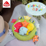 Fehn Badenetz Frosch – Baby-Badespielzeug für die Badewanne – Schwimmendes Wasserspielzeug für fröhlichen Badespaß – Badespielzeug für Babys und Kleinkinder ab 0+ Monaten Babyspielzeug Naty Shop
