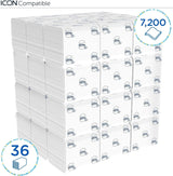 Kleenex Einzelblatt-Toilettenpapier 8408, 2-lagiges Toilettenpapier in Großpackungen, hergestellt aus FSC-zertifiziertem Papier, 36 Packungen x 200 Blatt (7.200 Blatt)