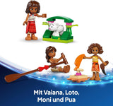 LEGO® Disney Moana 2: Vaianas Abenteuerfloß – Spielzeugboot mit Segeln, abnehmbarem Deck, Lagerfeuer und 3 Minipuppen, darunter Loto und Moni – Geschenk für Mädchen ab 6 Jahren und Fans – 43270 Bausets Beuche den LEGO-Store
