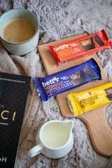 Bio-Haselnuss-Butterblumen ohne Schuldgefühle von Bett'r. 100 % vegan, glutenfrei und laktosefrei – 12 x 39 g