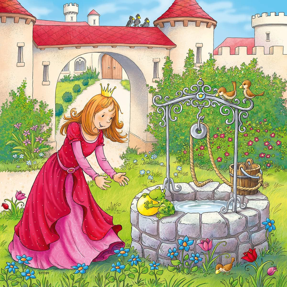 Ravensburger Puzzle für Kinder – 08051 Rapunzel, Rotkäppchen und der Froschkönig – Puzzle für Kinder ab 5 Jahren, mit 3X49 Teilen Puzzle Naty Shop