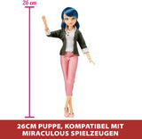 BANDAI – Miraculous Ladybug – Modepuppe Marinette und Ladybug – 26 cm große Gelenkpuppe mit 2 Outfits – Miraculous Toy Gelenkpuppe – Spielzeug für Kinder ab 4 Jahren – P50355