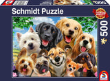 Schmidt Spiele 58390 Selfie Hund, Puzzle 500 Teile Puzzle Naty Shop Standardtitel