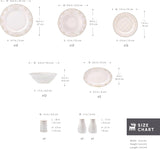 Karaca Elegance Bone Siena Geschirrset für 12 Personen, modernes Porzellangeschirrset, Geschirrset mit Suppenschüsseln, Servierplatte, tiefen Tellern, Desserttellern – Weiß und Gold