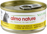 Almo Nature HFC Natürliches Nassfutter für Katzen – Verschiedene Rezepte mit Huhn – 6 x 70 g