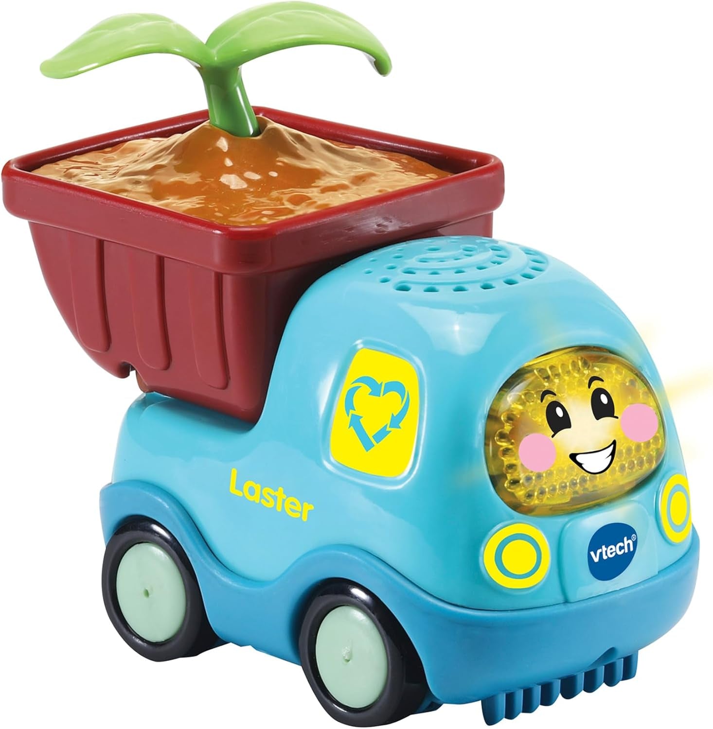 Vtech TUT TUT Baby Flitzer – Truck aus Bio-Kunststoff – Spielzeugauto mit Musik, Lichtknopf, interessanten Sätzen und Geräuschen – Für Kinder von 1–5 Jahren. Bebe Toys Naty Shop Standardtitel