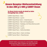 Animonda Carny Senior Nassfutter für Katzen mit Rind + Huhn + Käse (6 x 200 g), getreide- und zuckerfreies Nassfutter für Katzen ab 7 Jahren, mit frischen und fleischigen Zutaten
