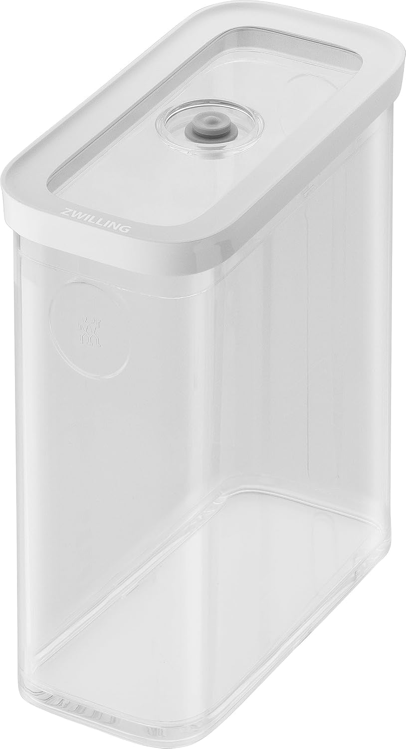 ZWILLING FRESH & SAVE CUBE Box, Größe 2M, modulare und stapelbare Aufbewahrungsbox, hermetische und entleerbare Aufbewahrung, spülmaschinenfest, transparente Frischhalteboxen Naty Shop 3M