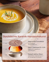 Star 18-teiliges Geschirrset, 6-Personen-Geschirrset, Porzellan, kratzfest, mikrowellen- und spülmaschinenfest, Cappuccino-Weiß
