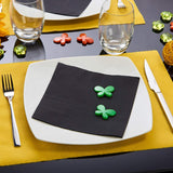 - Tex Touch Papierservietten - Schwarz - Fsc®-zertifizierte Servietten - Recycelbar und biologisch abbaubar - Set mit 40 großen schwarzen Servietten 38 x 38 cm