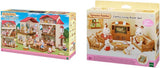 5716 Stadthaus mit Dachboden – Puppenhaus und L5339 Landhaus-Wohnzimmer – Puppenhausmöbel, 30 x 50 cm, 1 Stück (1 Packung), aus Kunststoff