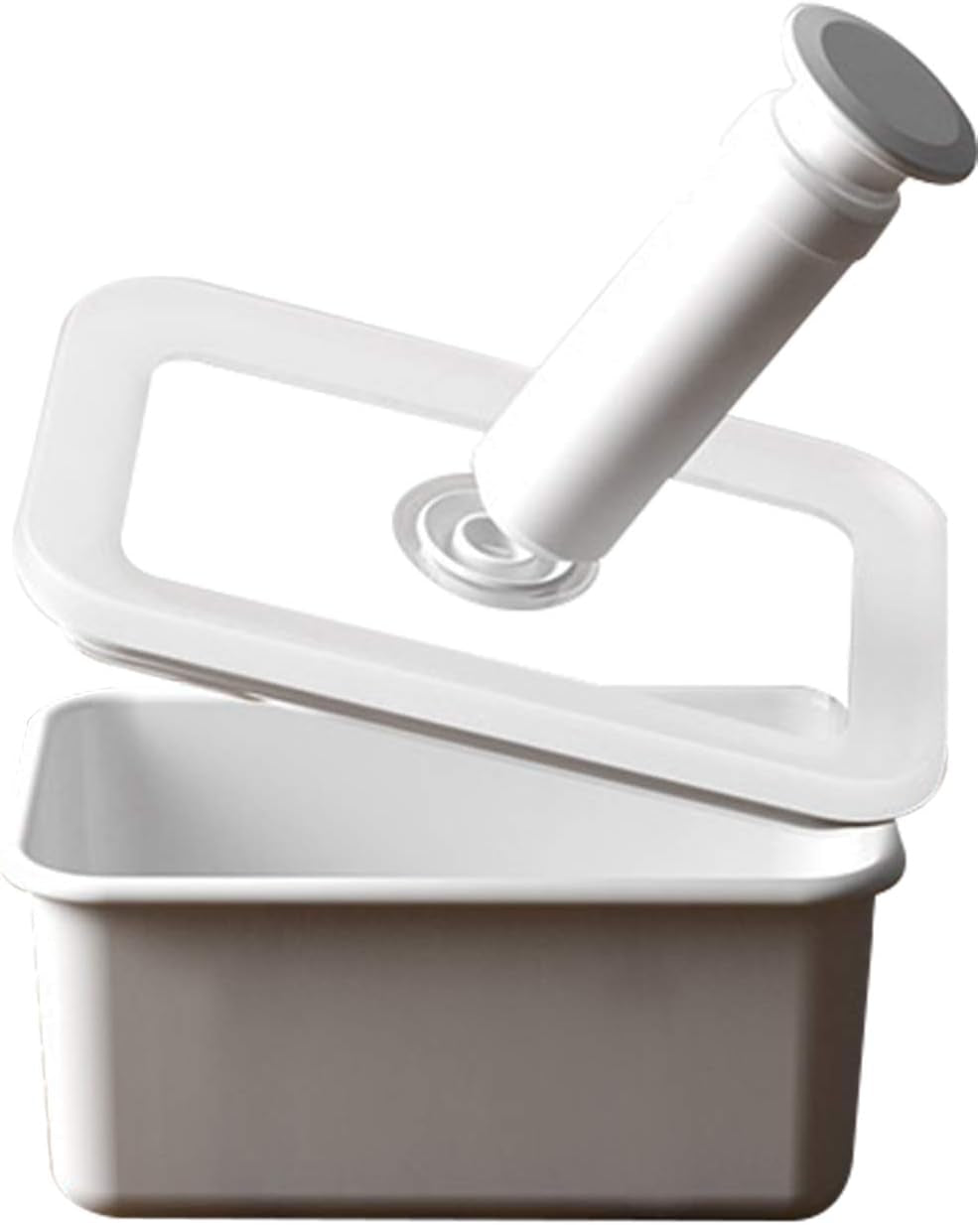 Emaillierte Vakuum-Aufbewahrungsdose für Lebensmittel | XL| 1,85L | 23,5 x 17,5 x 7 cm | hält Lebensmittel viel länger frisch | schützt Lebensmittel vor Bakterien- und Pilzbefall | ohne Vakuumpumpe Lebensmittelaufbewahrungsboxen Naty Shop Flat Medium