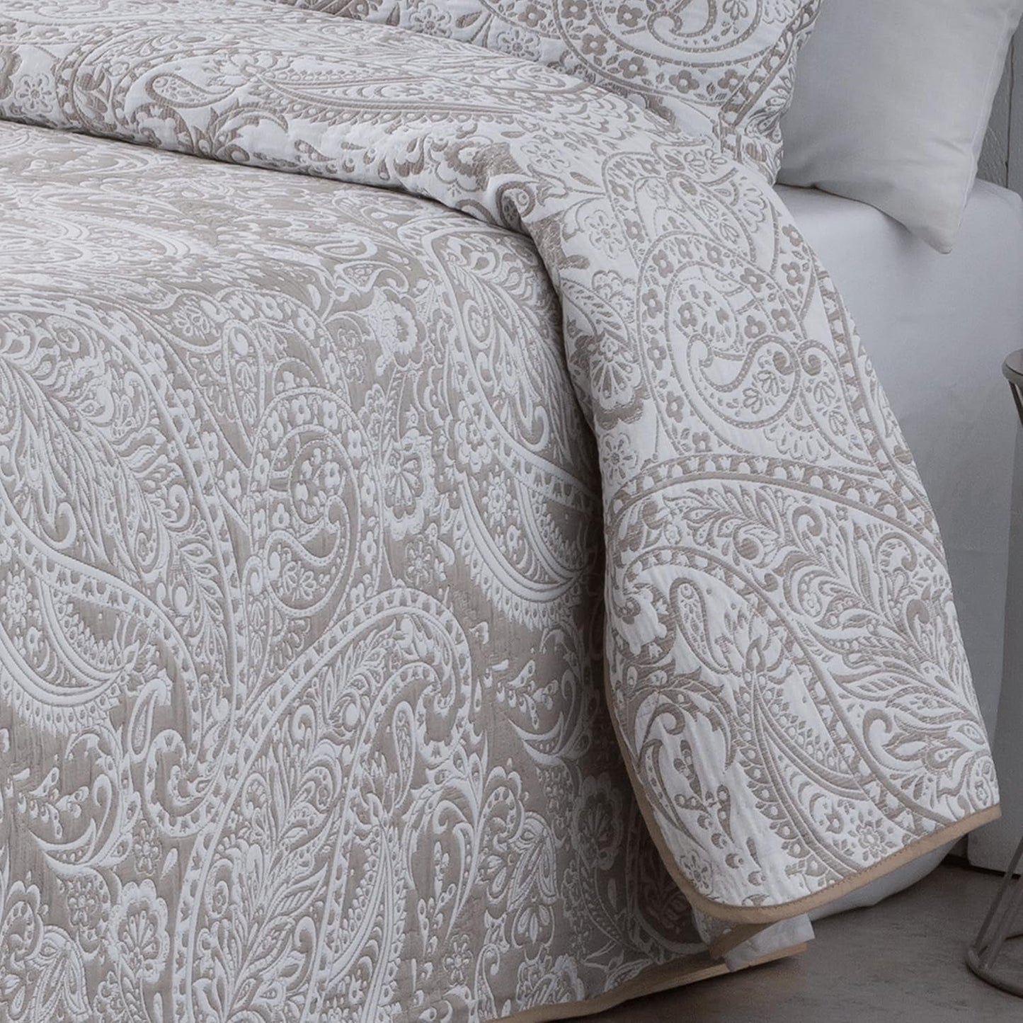VIALMAN Sofia 30 Bouti Leichte Bettdecke für Doppelbett | Steppdecke Größe 250 x 270 cm, grau Steppdecken und Steppdecken Naty Shop