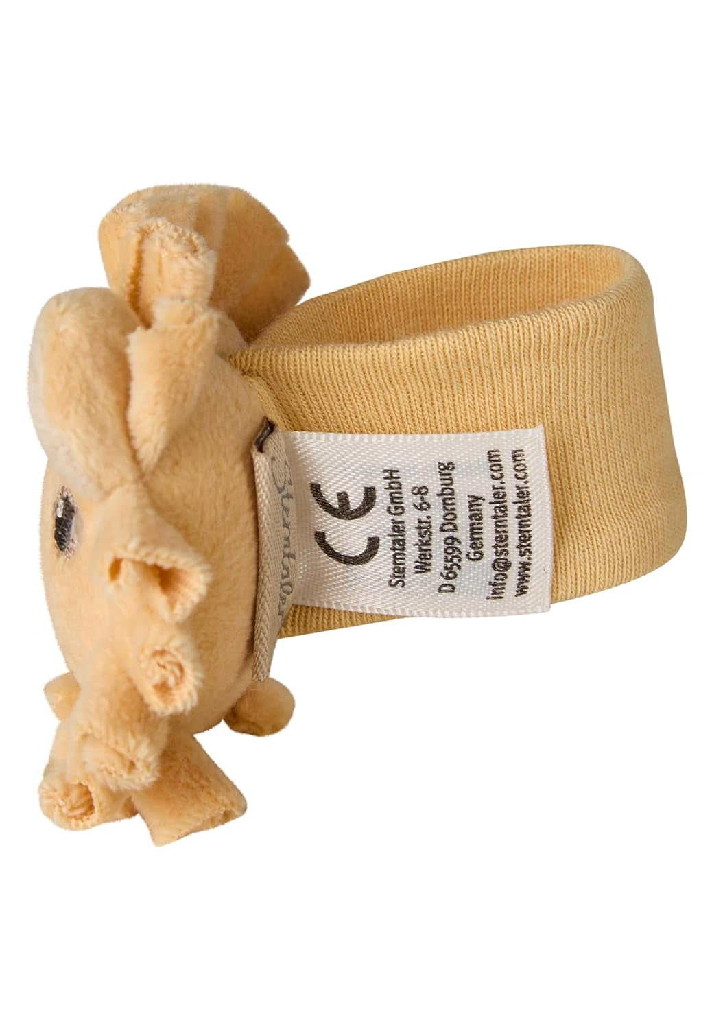Sterntaler Rasselarm Löwe Leo – Stofftier für Babys mit Rassel und Gummiband – zum Greifen und Spielen für Babys – ideales Geschenk, Ochre Baby Toys Naty Shop
