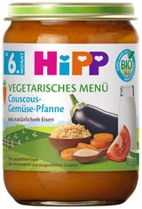 HiPP Bio-Mahlzeiten ab 6 Monaten, Couscous und sautiertes Gemüse, 6er Pack